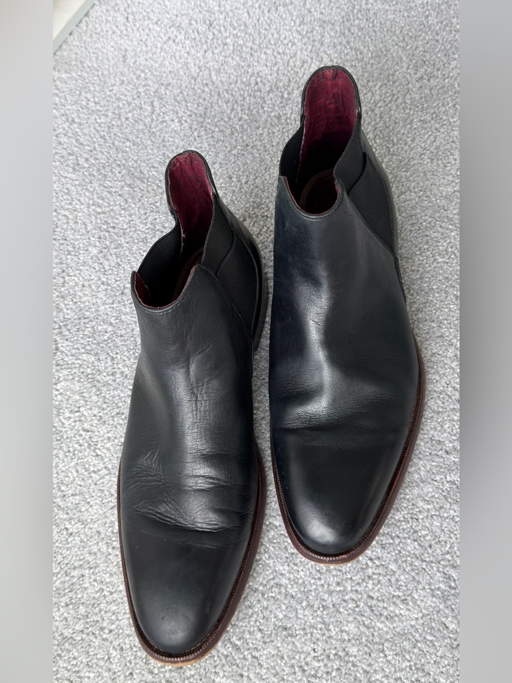 Men's Black Leather Chelsea Boots